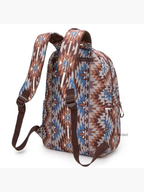 Western Aztec Backpack Purse for Women, Lightweight Casual Daypack with main image 5